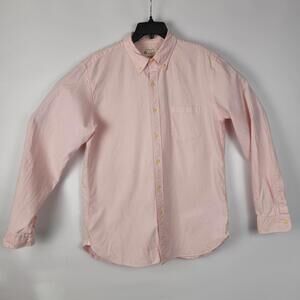 J.Crew Vintage Oxford Striped Shirt - Pink - Minor stain